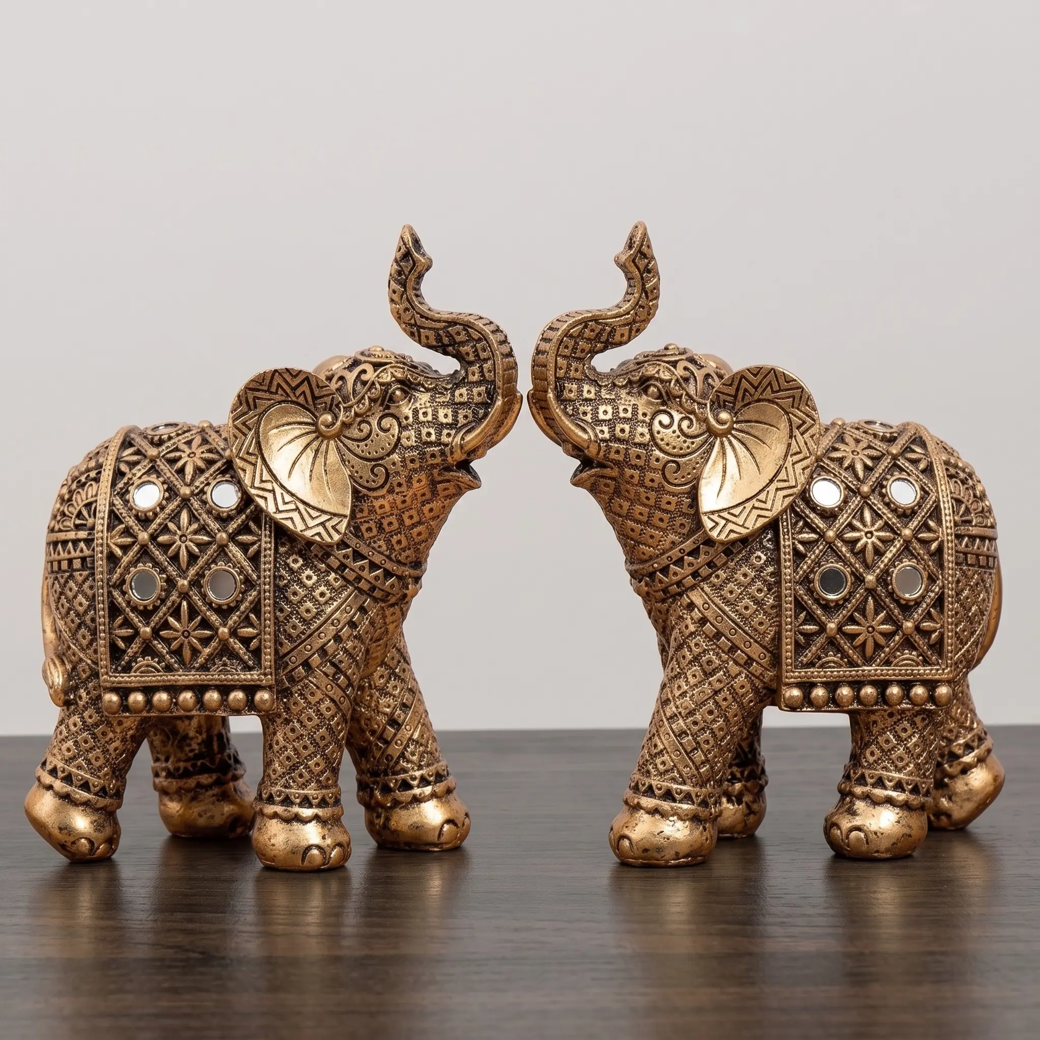 Sun flower Pattern Elephant Ornament, High-Quality Decorative Piece, Perfect for Home Decoration, Unique Gift Idea