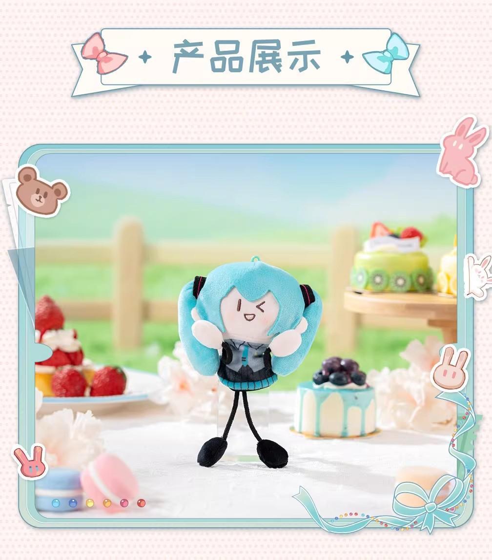 New Genuine Moeyu Hatsune Miku Plush Keychain Ant Body Holding Hands Plush Charm Gift Toy Sweet Dreams Miku Mini Plush Toy