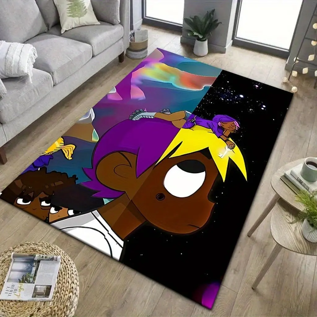 Soft Cartoon Character Rug, Fluorescent Area Rug, Decorative Rug, Cartoon Pattern Rug for Living Room, Kitchen, Entrance, Boys' Bedroom, Teenage Bedding, Trendy Home Decor, Home Decor Rugs