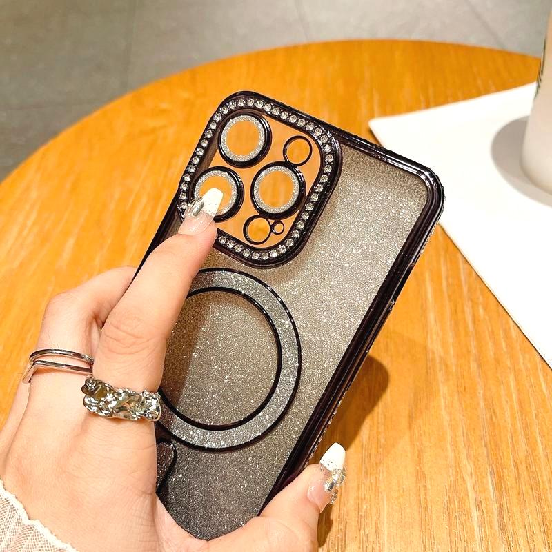 OREKROY Luxury Bling Glitter Case for iPhone 17 Pro Max, 17 Air, 17 Pro, 16, 15, 14, 13, 12 Pro Max – MagSafe Compatible, Sparkle Rhinestone Diamond Protective Case, Shockproof, Camera Lens Protector, Premium Plating, Perfect for Women & Girls OREKROY Luxury Bling Glitter Case for iPhone 17 Pro Max, 17 Air, 17 Pro, 16, 15, 14, 13, 12 Pro Max – MagSafe Compatible, Sparkle Rhinestone Diamond Protective Case, Shockproof, Camera Lens Protector, Premium Plating, Perfect for Women & Girls