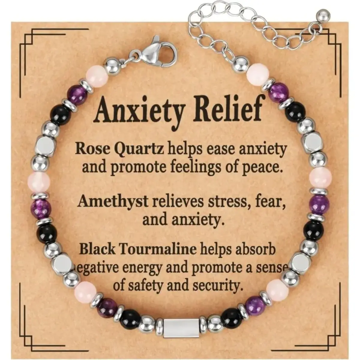 Beaded Bracelet & Charm Bracelet – Faceted Bead Ensemble & Triple-Layered Motif, Sweet Aesthetic & Dainty Beaded Trend, Adjustable Lightweight & Symbolic Accessory for Daily Wear, Mother's Day Gift & Everyday Accessorizing
