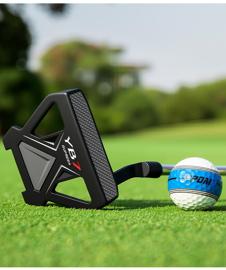 Golf Putter - 3-Line Alignment, Single Club (Men's & Women's) - Stable, Low Center of Gravity, High Forgiveness, Precision Alignment Lines