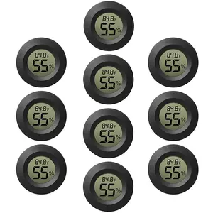 Mini temperature and humidity meter, small digital electronic thermohygrometer, indoor LCD display, suitable for greenhouses, gardens, cellars, refrigerators, and glass jars