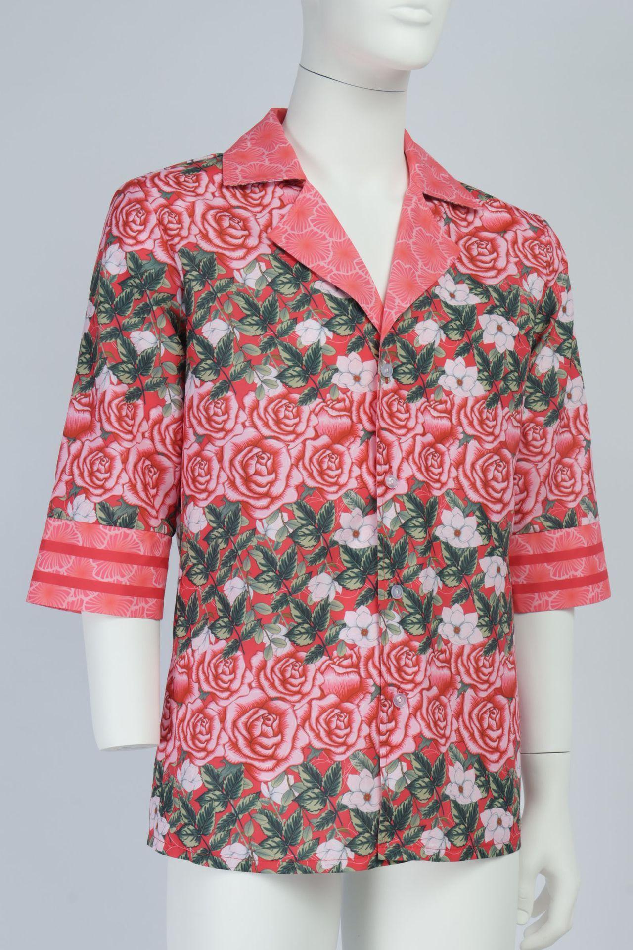 Anime Trainee Daisuke Cosplay Costume Man Intern Flower Shirt Top Uniform Daily Costume Outfit for MouthwashingING Cos clothing