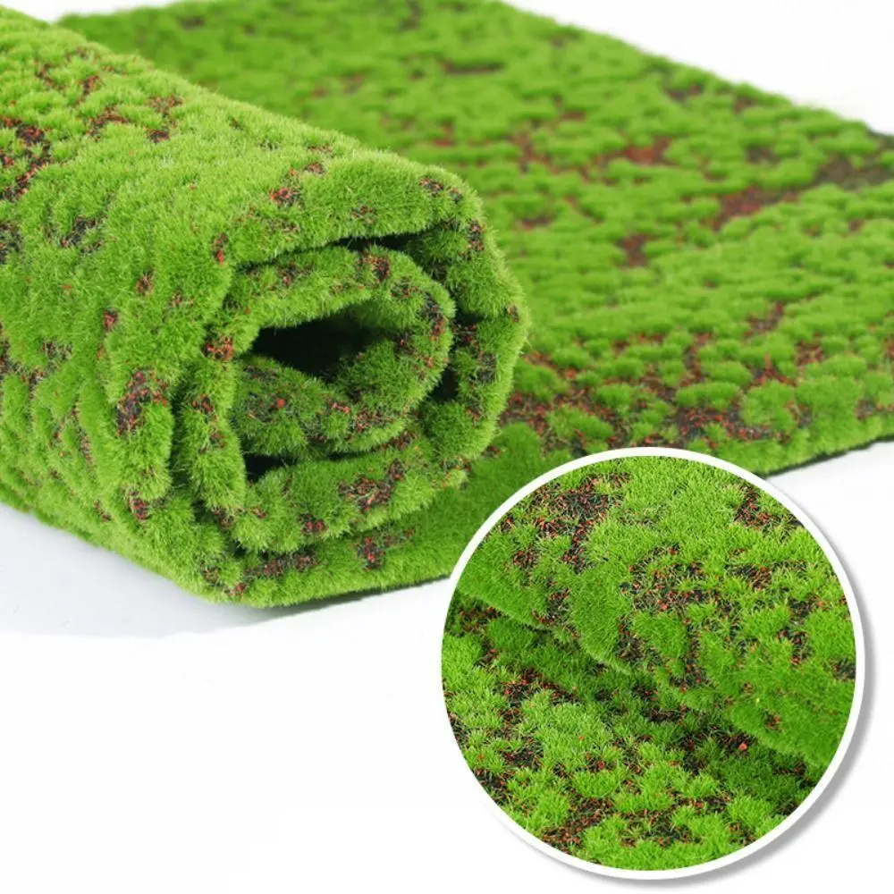 DIY Fake Moss Grass Turf Durable Eternal Life Artificial Moss Carpet 50*50cm No Watering Simulation Moss Sheet Living Room