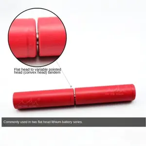 Battery Specialized Magnets, Small Magnets for 18650 Li-Ion Battery, Flat Head to Pointed Head Positive Pole Magnets, 50 Pieces Pack