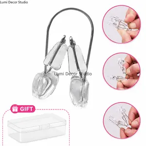 Adjustable Non Surgical Nose Shaper Hook Reusable Transparent Nose Lift Device Fragrance Free Battery Free Soft Silicone Comfort Fit Facial Beauty Support Tool For Daily Wear Sleeping Beauty Care And Makeup Use Lightweight Ergonomic Design No Brand Statem