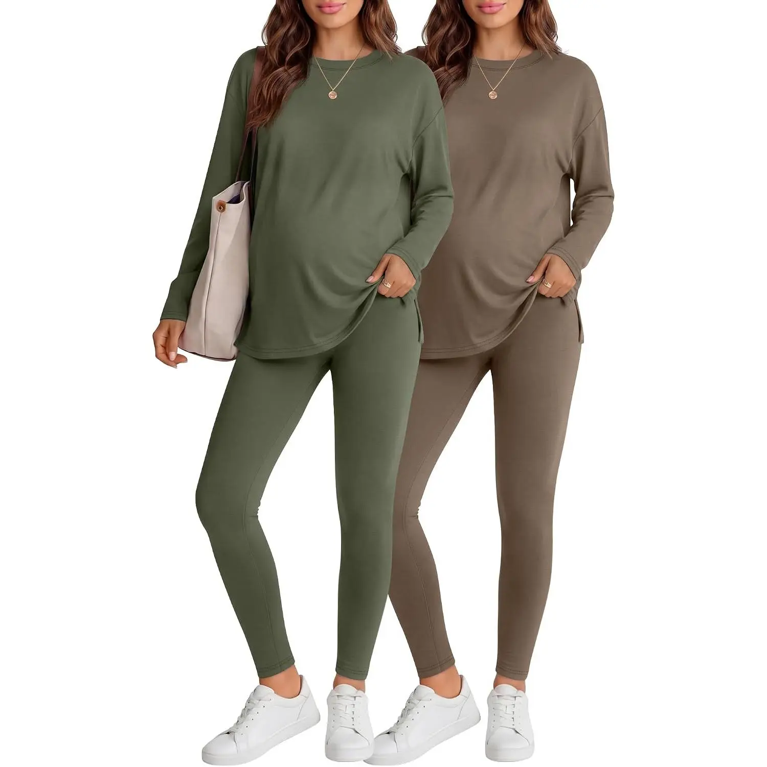 Neer 2 Pack Maternity Pajama Sets 2 Piece Outfits