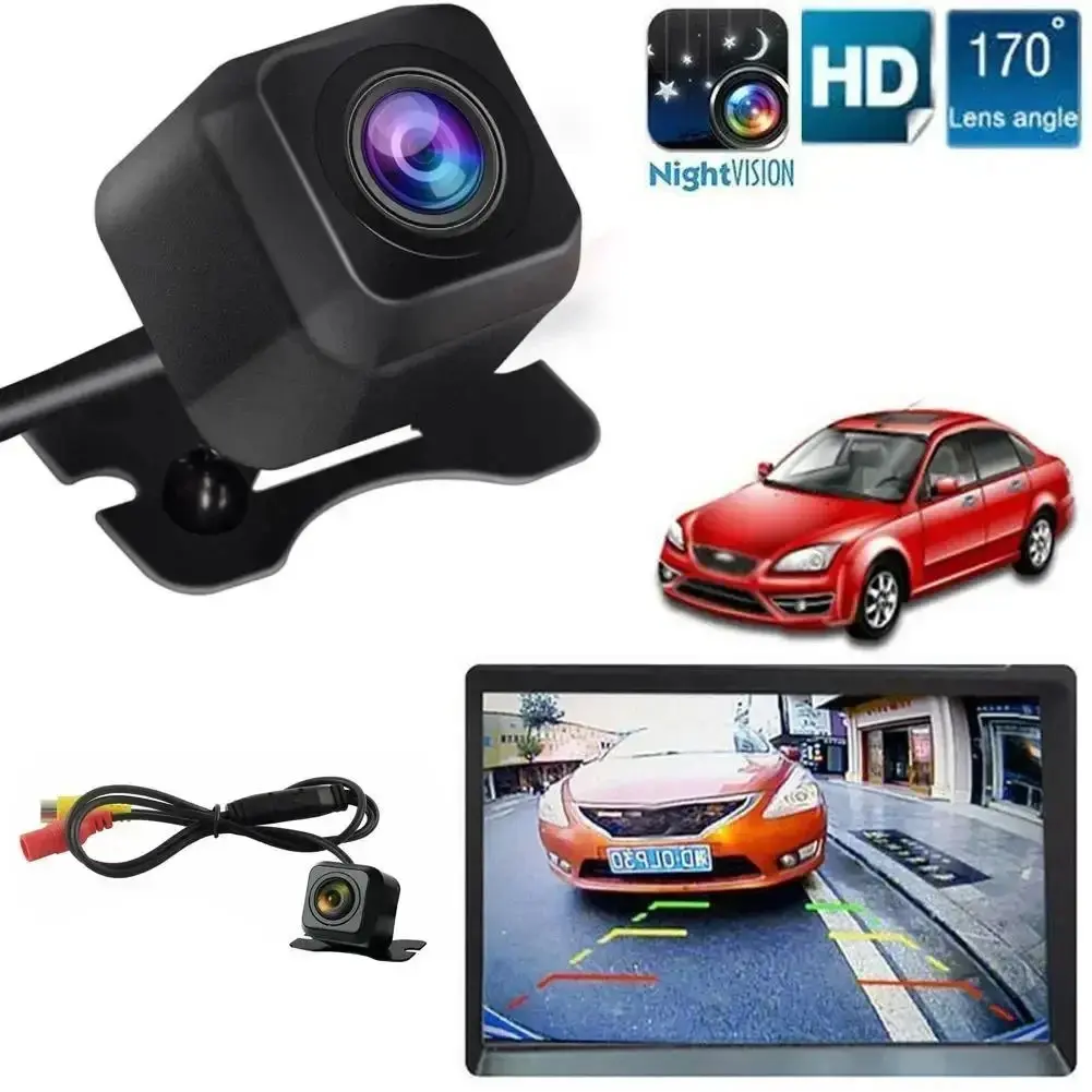 Cmos Car Rear Camera with Night Vision, Compatible with Display, Ideal for Suv Reverse Parking, Abs Enclosure Material