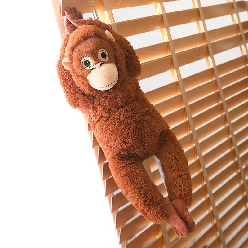 Cute Hugging Monkey Plush Toy Soft Stuffed Animal Pillow for Kids Gift