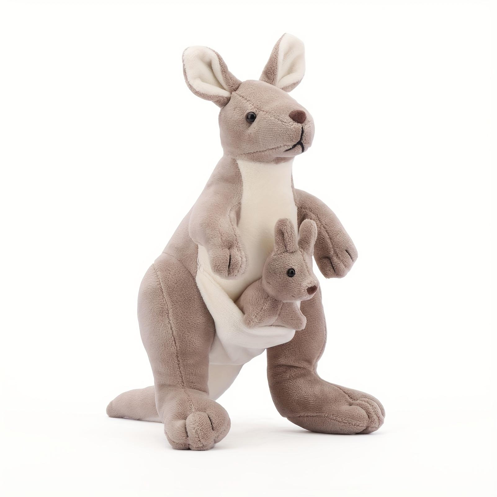 2-in-1 Kangaroo Family Plush Toy, Cute Kangaroo Mom and Mini Kangaroo Stuffed Animal Plush Doll, Australian Kangaroo Plush Doll, Perfect Gift for Halloween, Christmas, Thanksgiving, and Easter weighted rare Cartoon Gorilla Backpack Whale Shark Kawaii