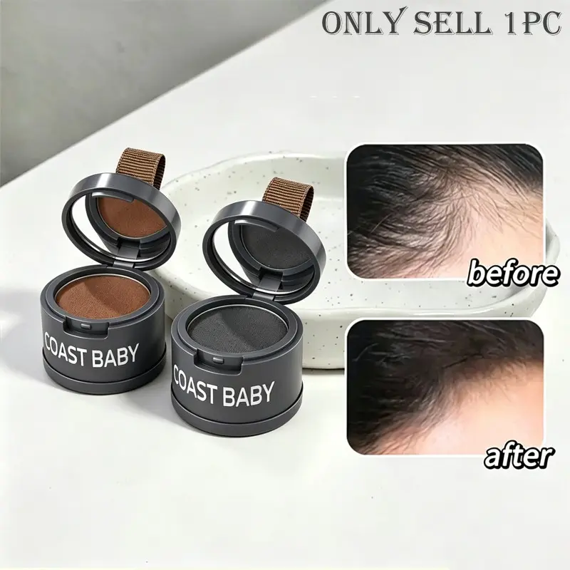 Beginner-friendly Crown Volumizing Powder, easy apply soft korean lazy fluffy hairstyle, Hair Styling Powder