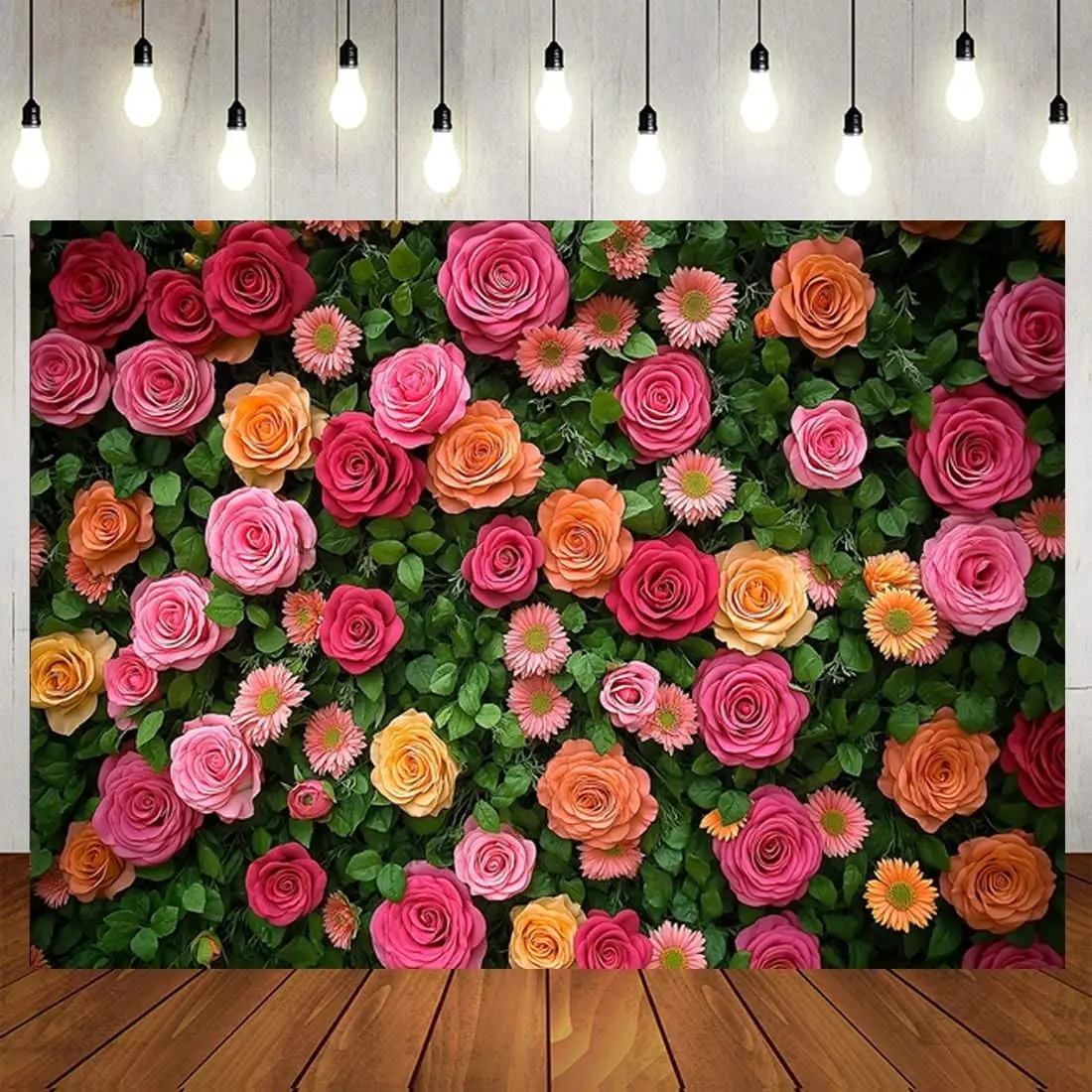 Floral Backdrop for Photography Mother's Day Wedding Spring Flower Studio Props 8X6FT 049