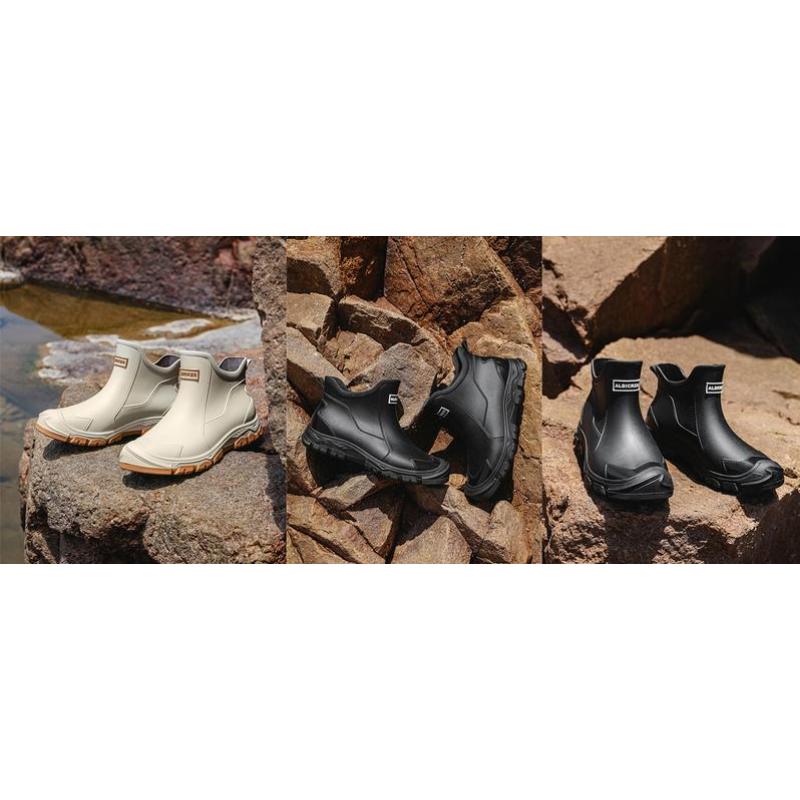 (New)Unisex stylish waterproof rain boots, pull-on rubber outsole, comfortable fabric lining, perfect for outdoor activities, water sports and casual wear, pull-on shoes| Classic boot design| Comfortable lining, waterproof shoes Girl Footwear