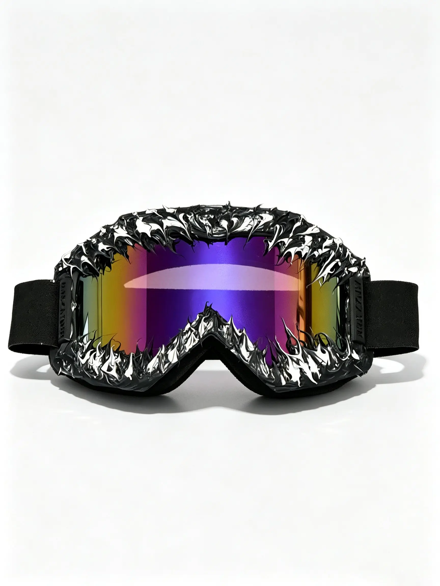 Lava Thorn Costume Glasses, Cyberpunk Futuristic Festival Glasses, Handmade, Random Items, Slight Variations