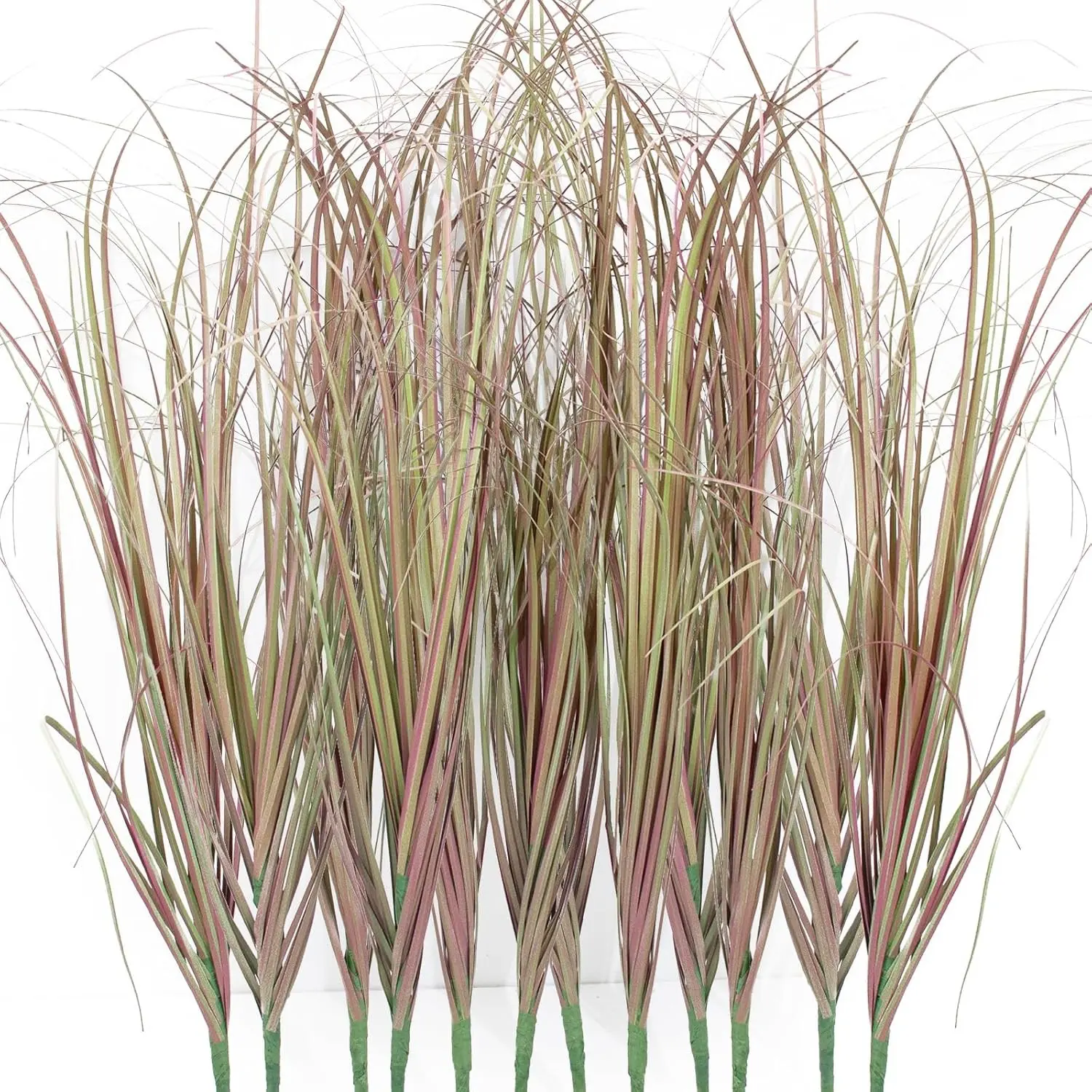 24 Pack Artificial Shrubs, Light Faux Reed Grass, UV Resistant, Low Maintenance, Indoor & Outdoor Decor, Autumn Vibe Decor