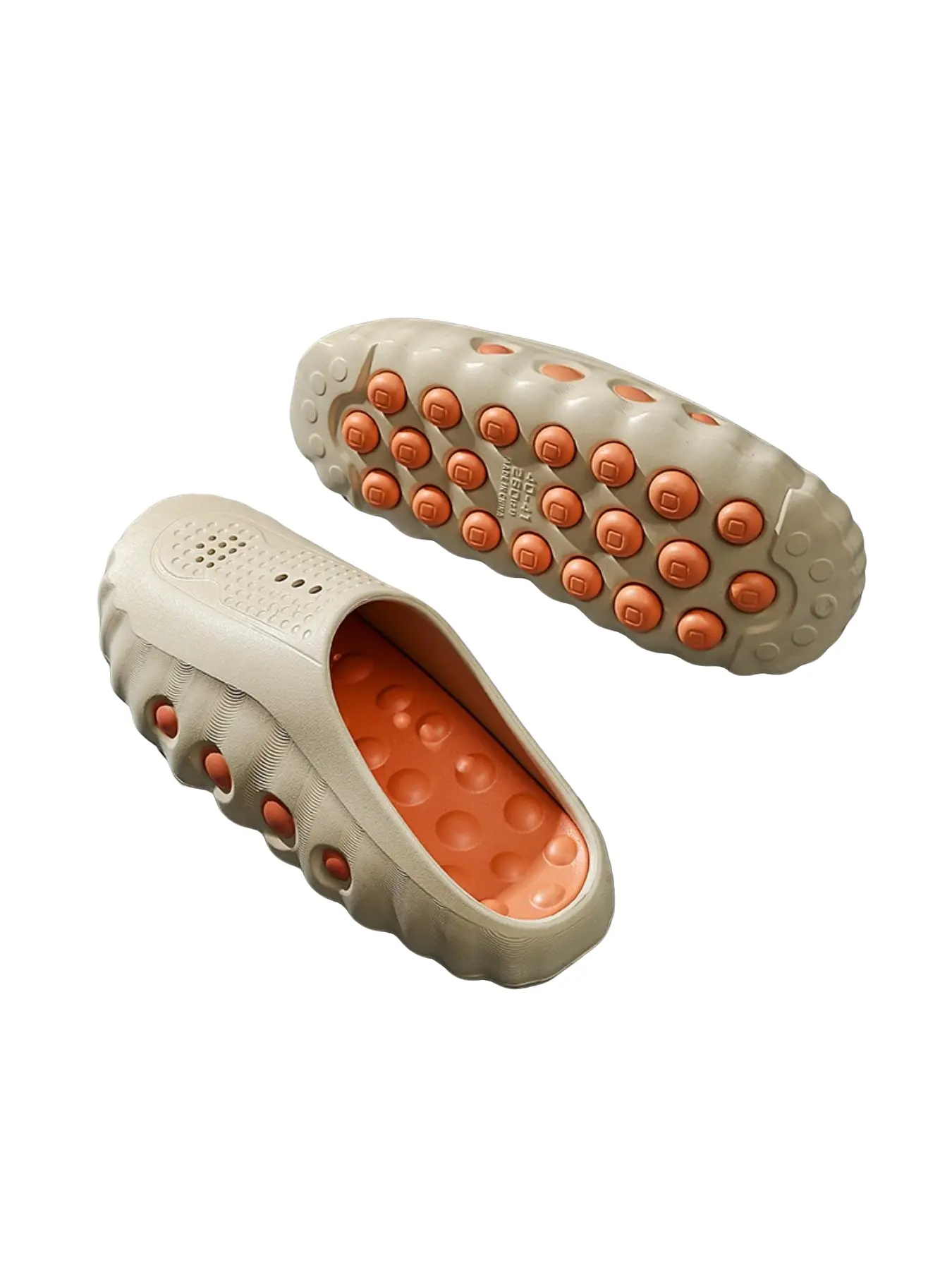 2026 Summer New Thick Sole Slip-On Shoes for Women, Casual Eva Material Sandals, Unisex Street Style Footwear, Massage Texture Design
