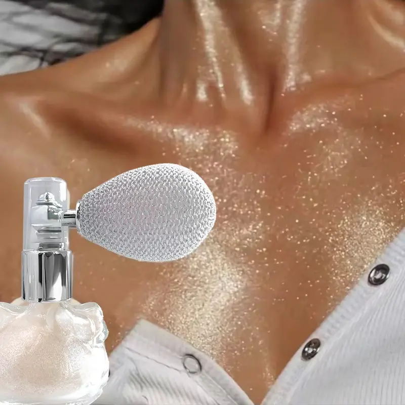 Diamond Highlighter Powder Spray, Waterproof High Gloss Glitter, Body Bronzer, Face Contour Illuminator, Makeup Glow Cosmetic Radiant, Glow Seeker Highlighter