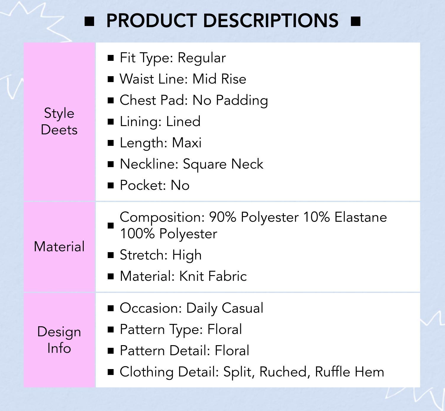 Cider [2 colors, size 0-26] Lace Floral Ruffle Hem Split Maxi Dress