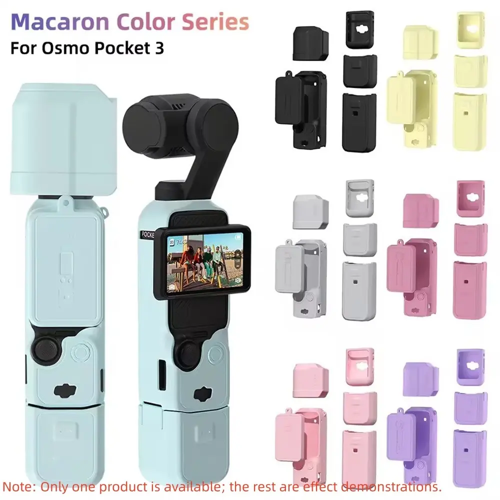 DJI OSMO Pocket 3 Protective Silicone Cover, Anti Scratch Lens Cap Protector Shell, Full Protection Camera Accessories for Pocket3