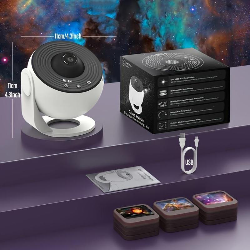 13 In 1 Galaxy Projector Novelty Light, Led Nebula Projector, 360° Rotatable Starry Sky Projector Ambient Light with 13 Film Disc, Night Decor Light for Bedroom, Living Room