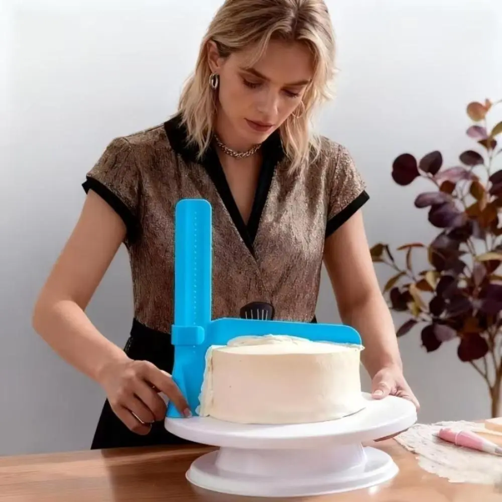 The 1/2 Piece Adjustable Cake Scraper Is An Ideal Tool for Creating Perfect Cream Cake Edges. This Set of Essential Baking Tools Is Suitable for Both Home Baking Enthusiasts and Novice Cake Baking Enthusiasts.