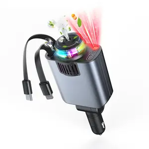 5 In 1  Fragrance  Starlight Projector Retractable   PD 3.0 Fast Charging USB C Port Aromatherapy Diffuser  Freshener Extendable Charging Cable Compact Design Fast Phone  Compatible with iPhone Samsung Android Devices summerw
