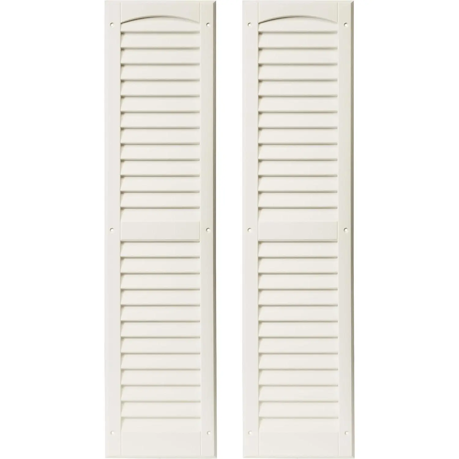 Paintable Louvered Shed Shutters 9" W x 36" H, 1 Pair for Sheds, Playhouses & Chicken Coops