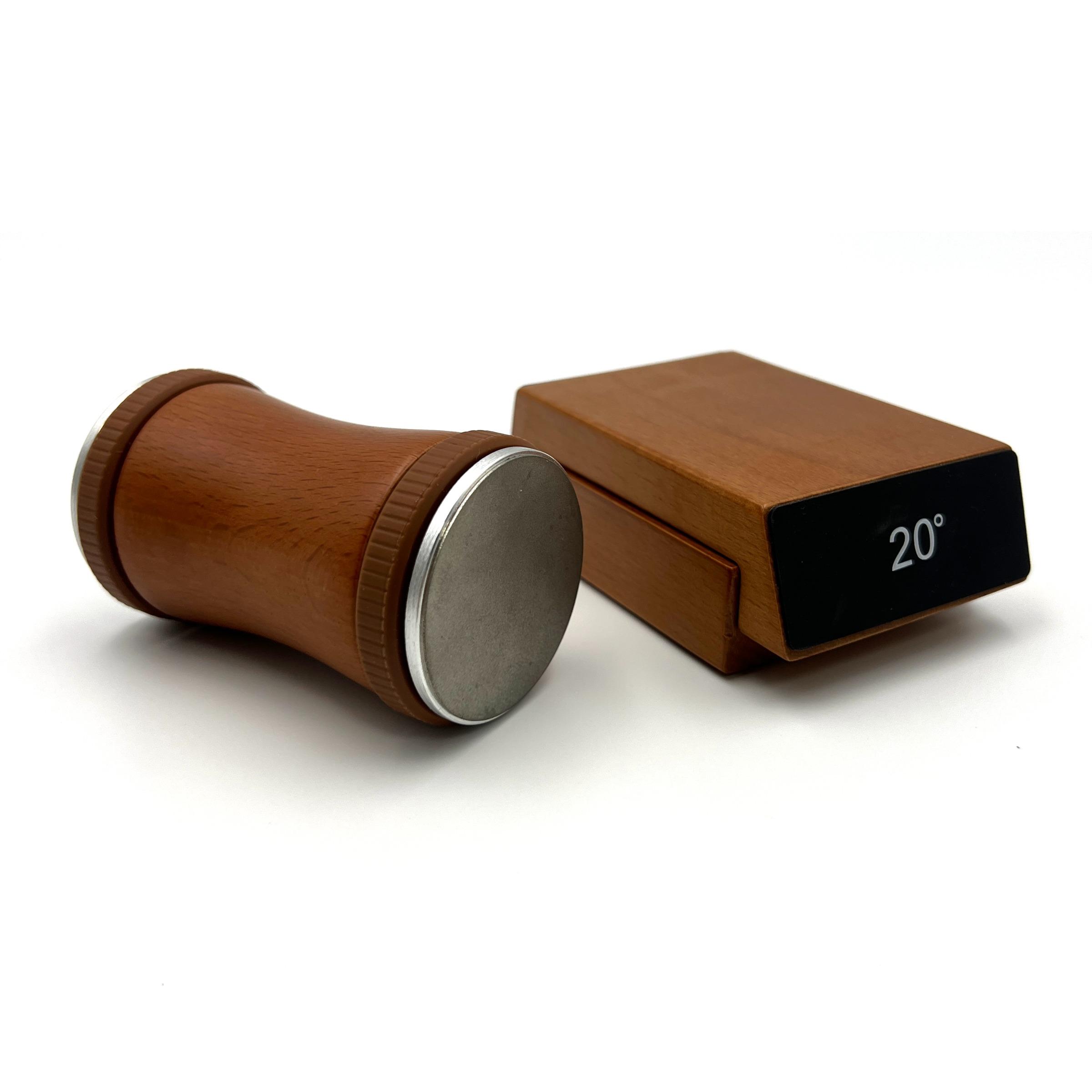 Wooden Base Knife Sharpener, 1 Set Double Layer Base Knife Sharpener with Roller, Kitchen Knife Sharpening Tool, Kitchen Accessories