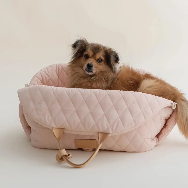 Pet Outdoor Carrier Handbag, Nylon Fabric, Top-Handle Design, Medium-Soft Construction, Suitable for Large-Small Cats
