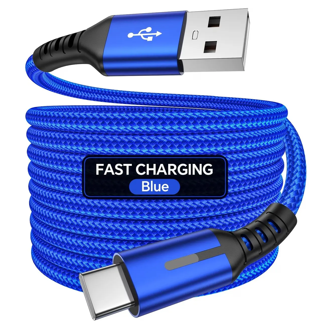 Fast Charging Type-C Data Cable, 100.58cm/201.17cm Braided USB-C to USB-C Line, Compatible with Samsung, Xiaomi, Oppo, Oneplus Devices