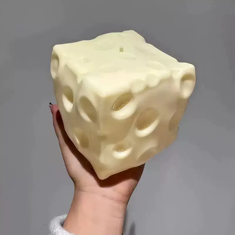 Giant Cheese Pressure Sensory Toy, Ultra Soft Slow Rebound Squeeze Toy, Stress Relief Tool for Adults and Kids, Realistic Cheese Block Texture, Trending Squishy, Soft Squishies