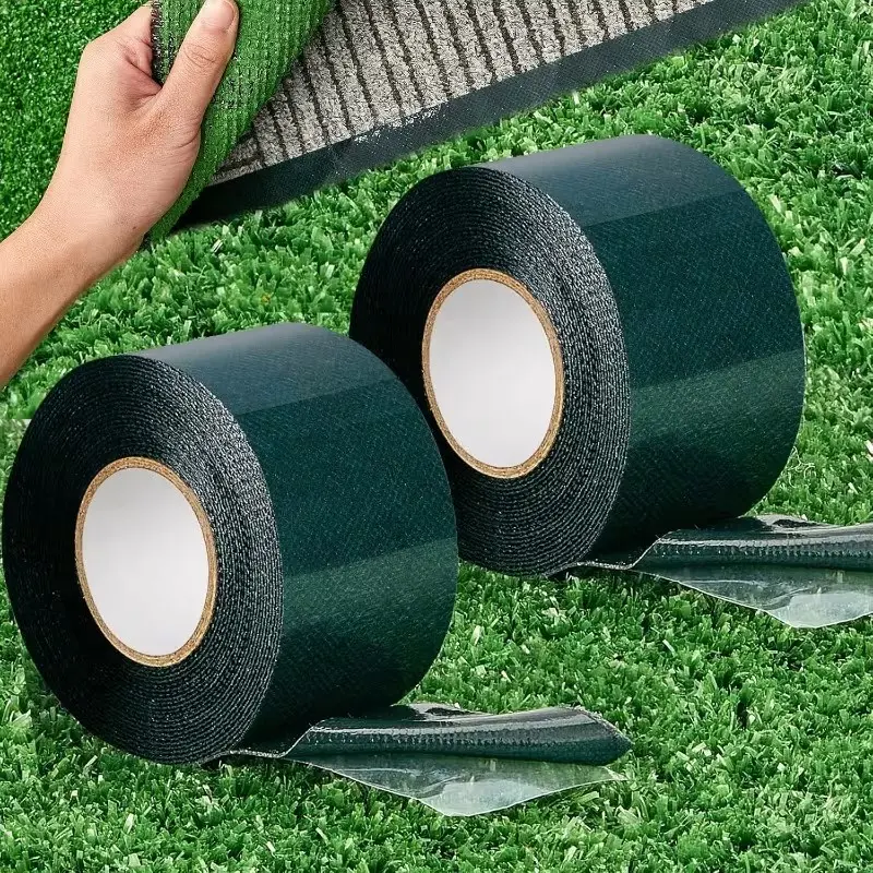 Double-Sided Artificial Grass Tape 2 Inch X 16.5 Feet, Golf Course Special, Double Sided Sticky, Self-Adhesive for Lawn Rugs, Outdoor Carpet Connector