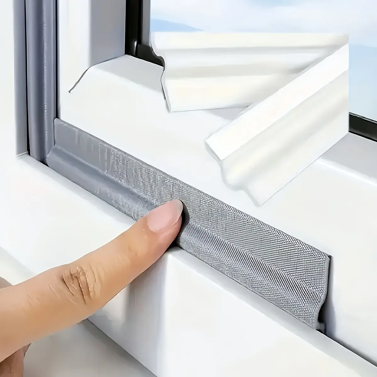 393 Inches Self-Adhesive Window Door Weather Seal Strip, Windproof, Dustproof, Waterproof, Noise Reduction Sealing Tape