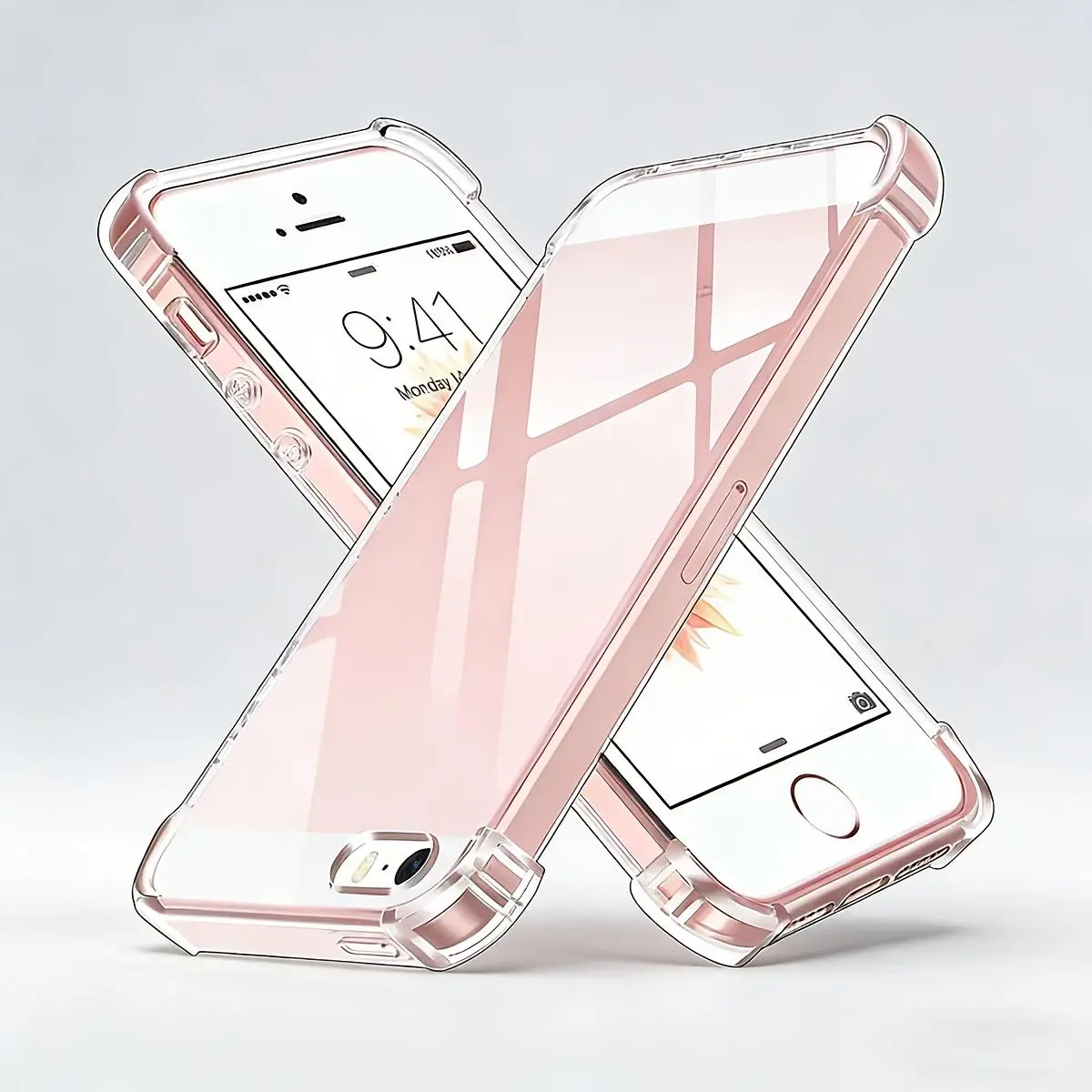 Phone Case - A Transparent TPU Phone Case, Suitable for Iphone 5 / 6 / 6S / 7 / 8 / 7 Plus / 8 Plus, Scratch-Resistant And Durable, Soft, Slim