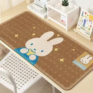 Miffy Cute Cartoon Soft Keyboard Pad Desk Mat for Office Gaming Big Absorbent Non-Slip Mouse Pad Kawaii Desk Accessories Durable
