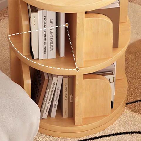 5 Tier Rotating Bookshelf, 360° Display Round Spinning Bookshelf, Space-Saving, Small Space Rotating Bookshelf Tower for Bedroom, Living Room, Home, Office 5 Tier Rotating Bookshelf, 360° Display Round Spinning Bookshelf, Space-Saving, Small Space Rotating Bookshelf Tower for Bedroom, Living Room, Home, Office