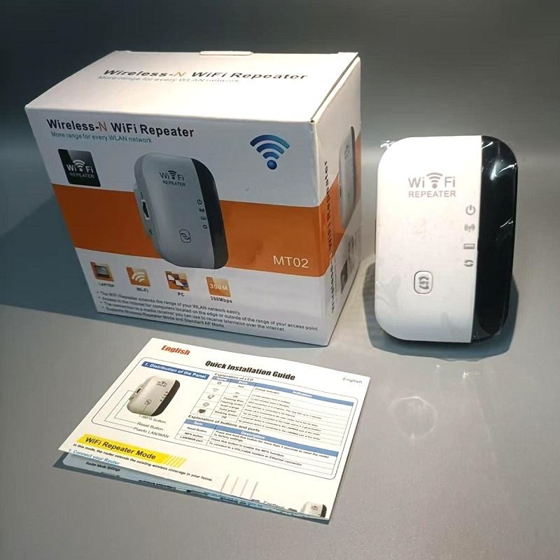 WiFi Range Extender, 300Mbps WiFi Signal Booster, Long Range Wireless Repeater Access Point, WiFi Extenders, Network Components for Home and Office Use, High Speed WiFi