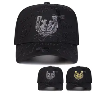 Unisex Wall Street Money Embroidered Baseball Cap Baseball Cap Lucky Horseshoe Dollar Sign Five-panel Hat Outdoor Adjustable Sunscreen Leisure Hat Spring Autumn Travel Tourism Beach Vacation