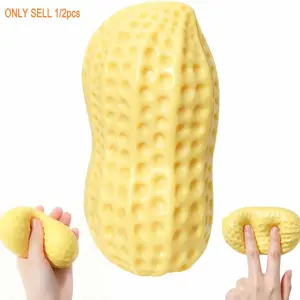 Simulated peanut squeeze toy, fun interactive decompression and kneading music, suitable for children and adults, durable design, ideal gift choice