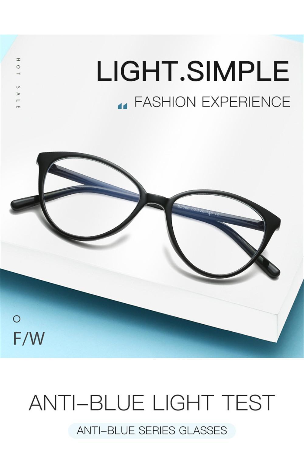 VIVIBEE Women Cat Eye Blue Light Blocking Glasses Office Computer Glasses Frame Female Leopard Ladies 2026 Fashion Goggles