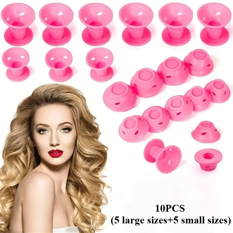 Mushroom Curling Iron Bell Hair Curler, Lazy Person Hair Styling Tool, Easy-To-Use Hair Curling Device, Perfect for Quick Hairstyles