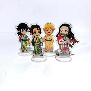 Japan Anime Demon Slayer Kimetsu No Yaiba Acrylic Stand Model Action Kamado Nezuko Hashibira Inosuke Desk Decoration Plate Toys