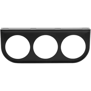 2 Inch Gauge Mount 52mm/2in 3-Hole Gauge Bracket Instrument Panel Bracket Triple Instrument Panel Shell Gauge Mounting Bracket Car Dashboard Meter Iron Holder