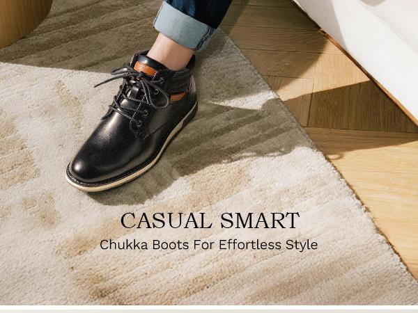 Bruno Marc Men's Classic Dress Casual Business Formal Chukka Boots