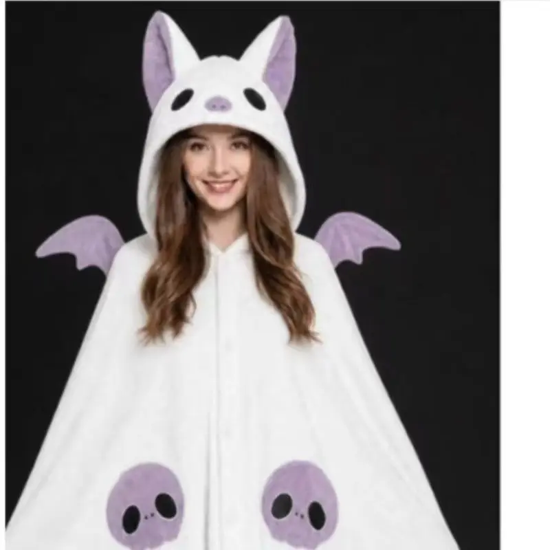 800g coral fleece anime cosplay shark fox bat Halloween cape air conditioning blanket