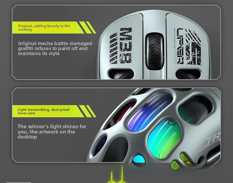 Cocoon breaking mouse hollowed out mechanical E-sports game wireless the third mock examination lightweight high beauty Wireless Gaming Mouse – RGB Programmable Mouse with Macro & Rapid Fire for PC, Laptop, Mac, and gaming keyboards