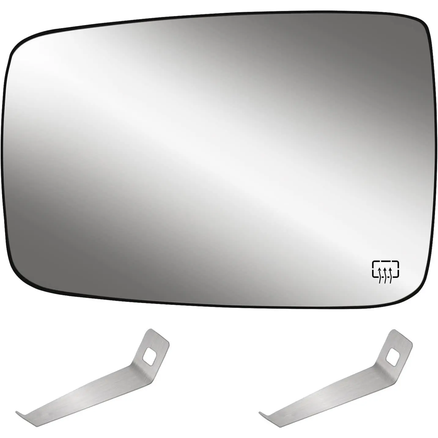 Driver Side Heated Mirror Glass Compatible with 2009-2018 Dodge Ram Pick-Up 1500 2500 Replace 68079363AA 68050299AA Side View Exterior Convex Mirror w/Backing Plate