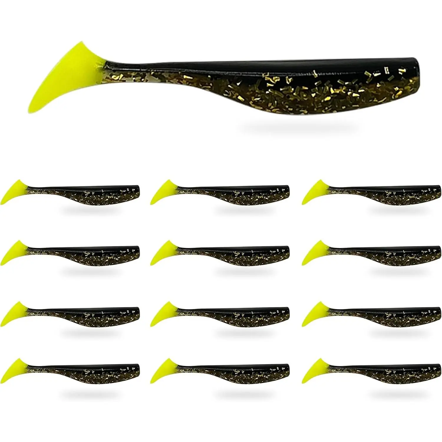 Soft Plastic Paddle Tail Swimbaits – 3 1/4", 4" & 5" Soft Plastic ing Lures with Extra-Large Tail for Lifelike Swimming Acti – Freshwater & Saltwater