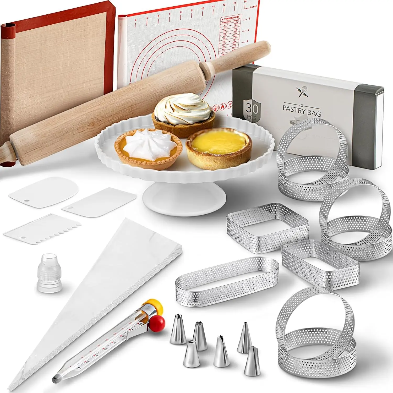 Teenyyou French Tart Baking Kit, Parisian Cooking Tools for Pastry Dessert